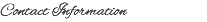 Contact Information